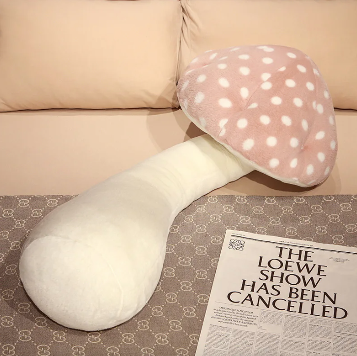 Luxe Mushroom Plush Pillow