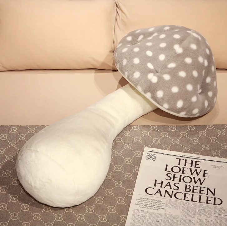 Luxe Mushroom Plush Pillow