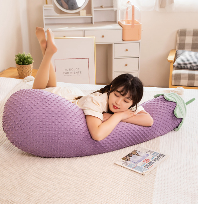 🍆 Cozy Eggplant Body Pillow 💜